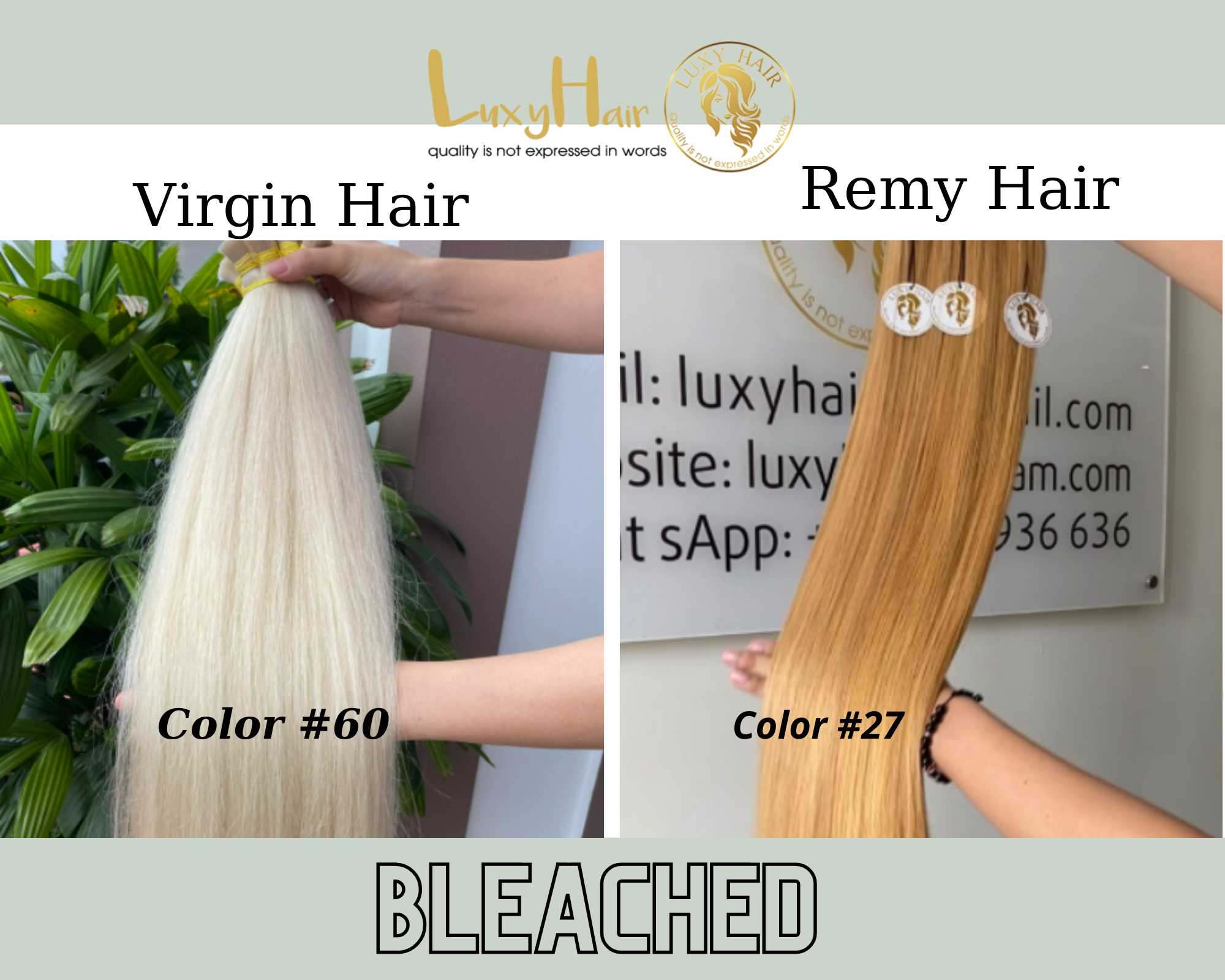 Bleached-Color-Virgin-hair-Remy-Hair